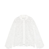 Giacca in pizzo con zip in bianco Maurizio - donna 