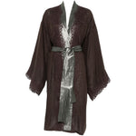 Kimono in pizzo in marrone Maurizio - donna 