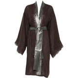 Kimono in pizzo in marrone Maurizio - donna 