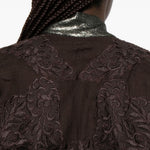Kimono in pizzo in marrone Maurizio - donna 
