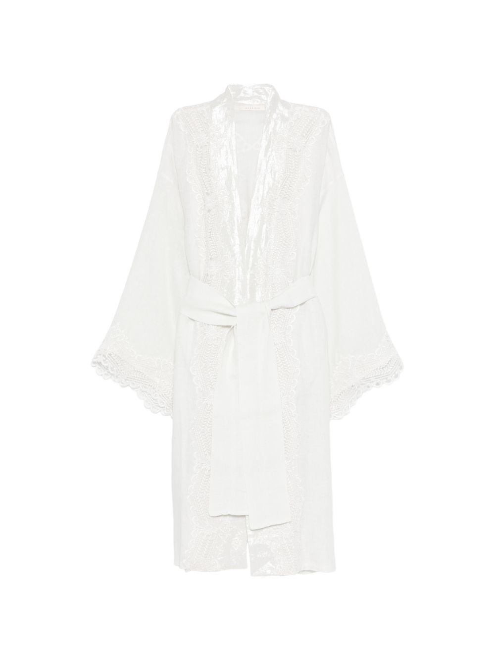 Kimono in pizzo in bianco Maurizio - donna 