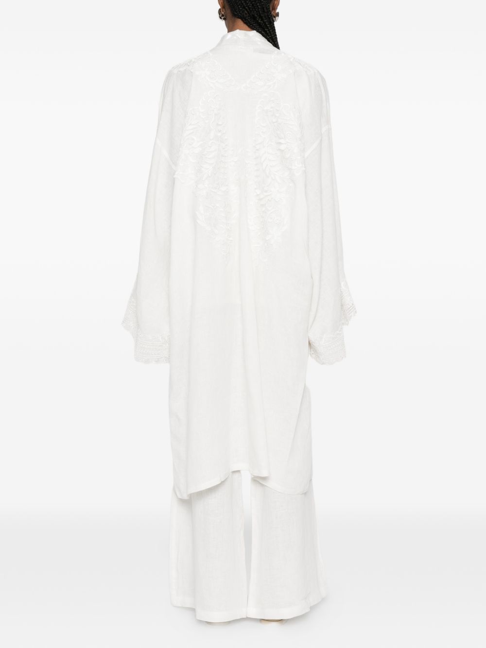 Kimono in pizzo in bianco Maurizio - donna 