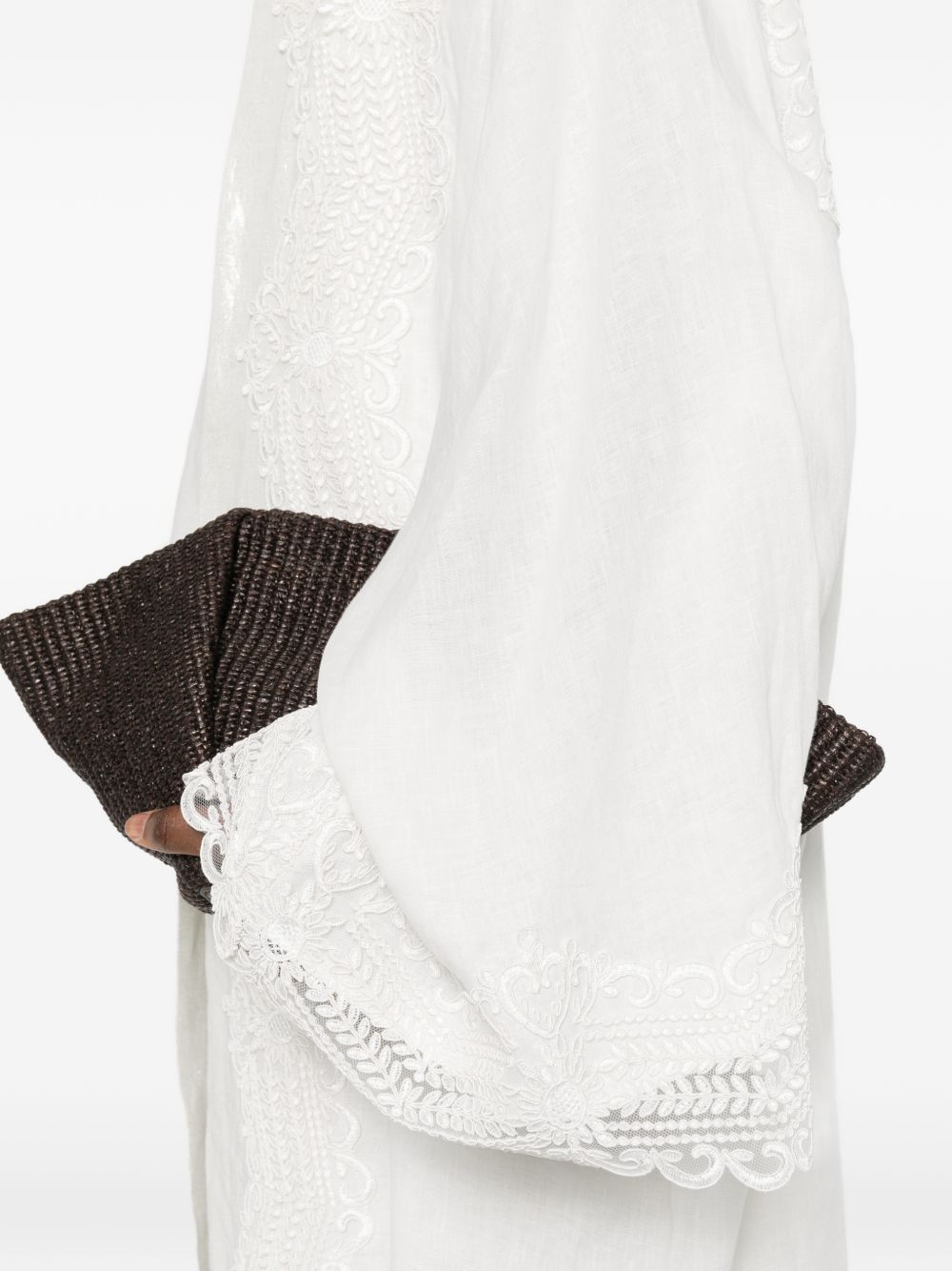 Kimono in pizzo in bianco Maurizio - donna 