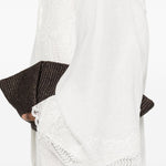 Kimono in pizzo in bianco Maurizio - donna 