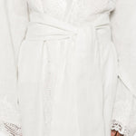 Kimono in pizzo in bianco Maurizio - donna 