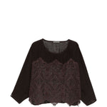 Top in pizzo in marrone Maurizio - donna 