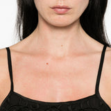Crop top con dettaglio di lacci in nero Maurizio - donna 