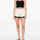 Crop top con dettaglio di lacci in nero Maurizio - donna 