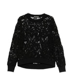 Top a maniche lunghe in  pizzo in nero Maurizio - donna 