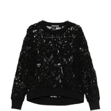 Top a maniche lunghe in  pizzo in nero Maurizio - donna 