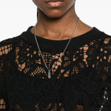 Top a maniche lunghe in  pizzo in nero Maurizio - donna 