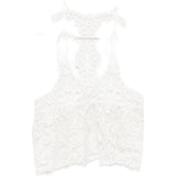 Top in pizzo con motivo floreale in bianco Maurizio - donna 