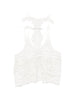Maurizio women's white lace top with floral pattern