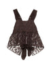 Lace top with floral pattern in brown Maurizio - woman