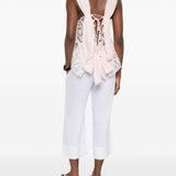 Top in pizzo con motivo floreale in rosa Maurizio - donna 