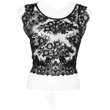 Top con allacciatura sul retro in nero Maurizio - donna 