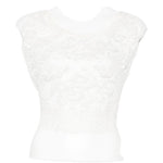 Top con allacciatura sul retro in bianco Maurizio - donna 