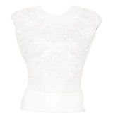 Top con allacciatura sul retro in bianco Maurizio - donna 