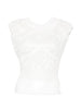 Top con allacciatura sul retro in bianco Maurizio - donna