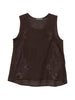 CANOTTE con ricamo in marrone Maurizio - donna