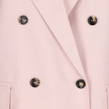 Blazer doppiopetto in lana, mohair e seta ombrosa in rosa Maxmara - donna 