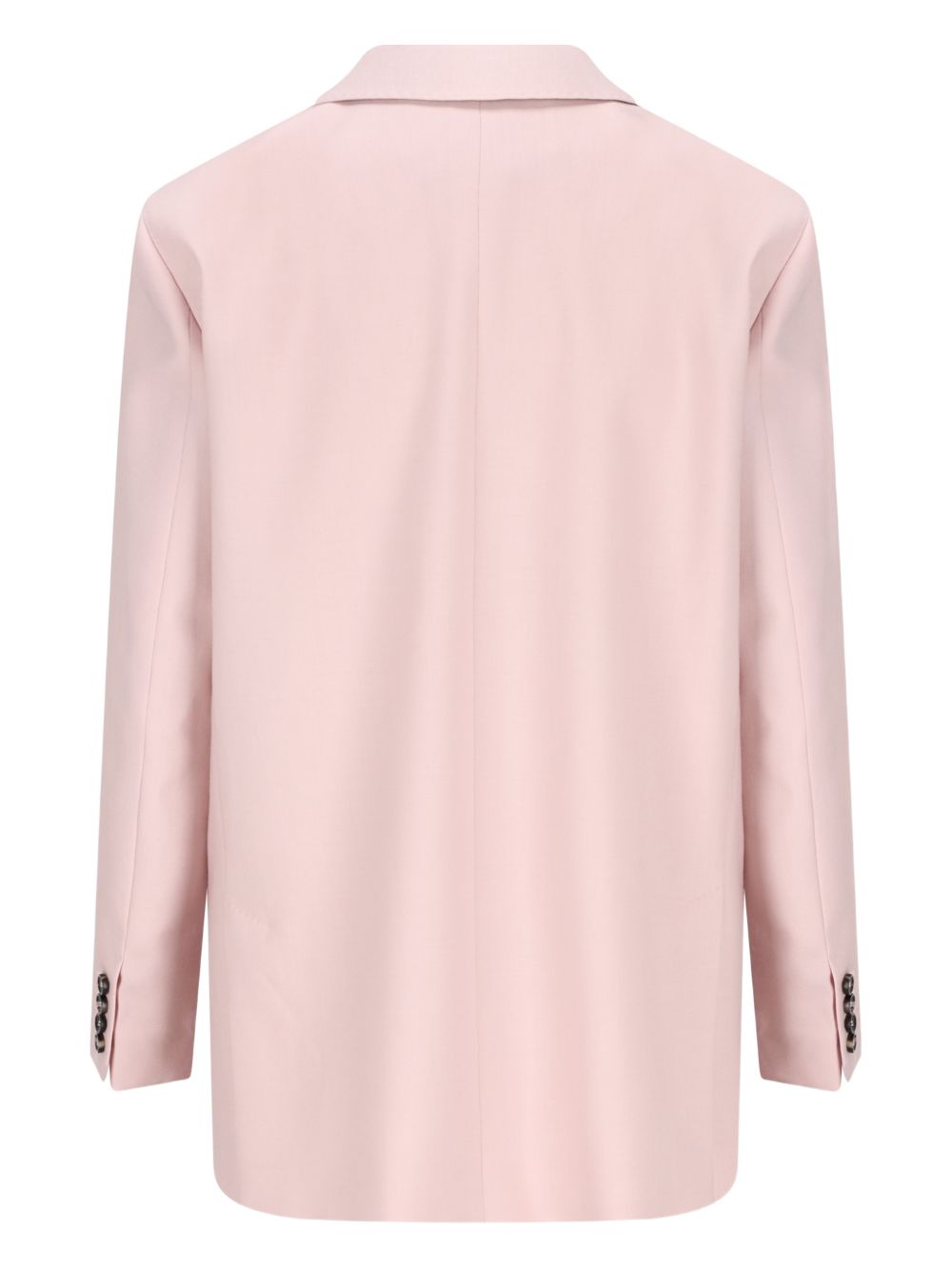 Blazer doppiopetto in lana, mohair e seta ombrosa in rosa Maxmara - donna 