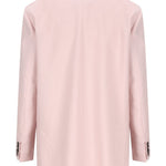 Blazer doppiopetto in lana, mohair e seta ombrosa in rosa Maxmara - donna 