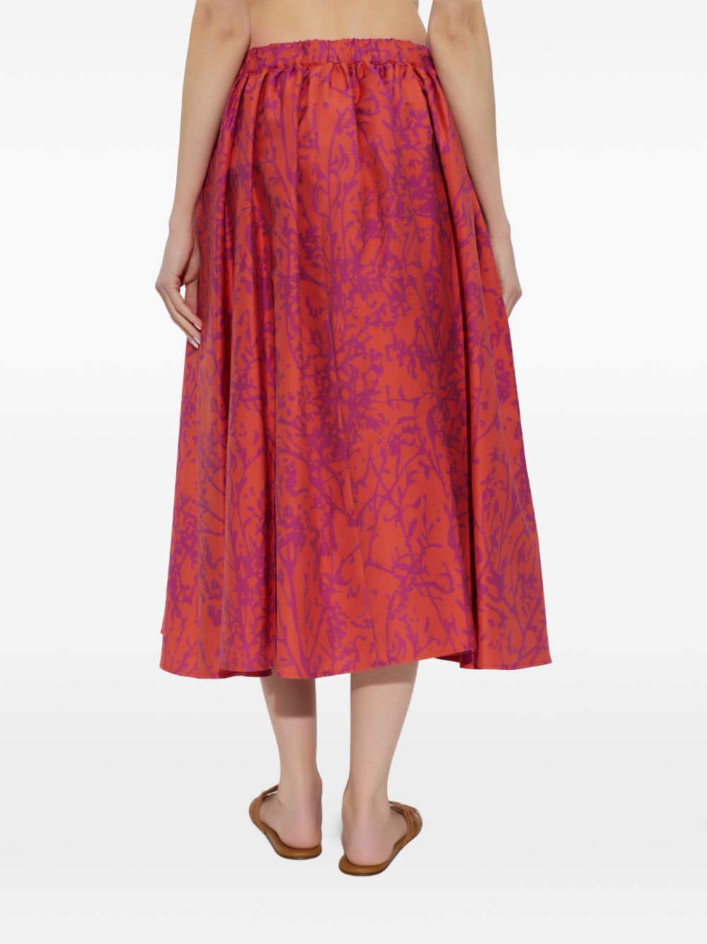 Gonna Berlina con stampa florale multicolor in Max Mara - donna 