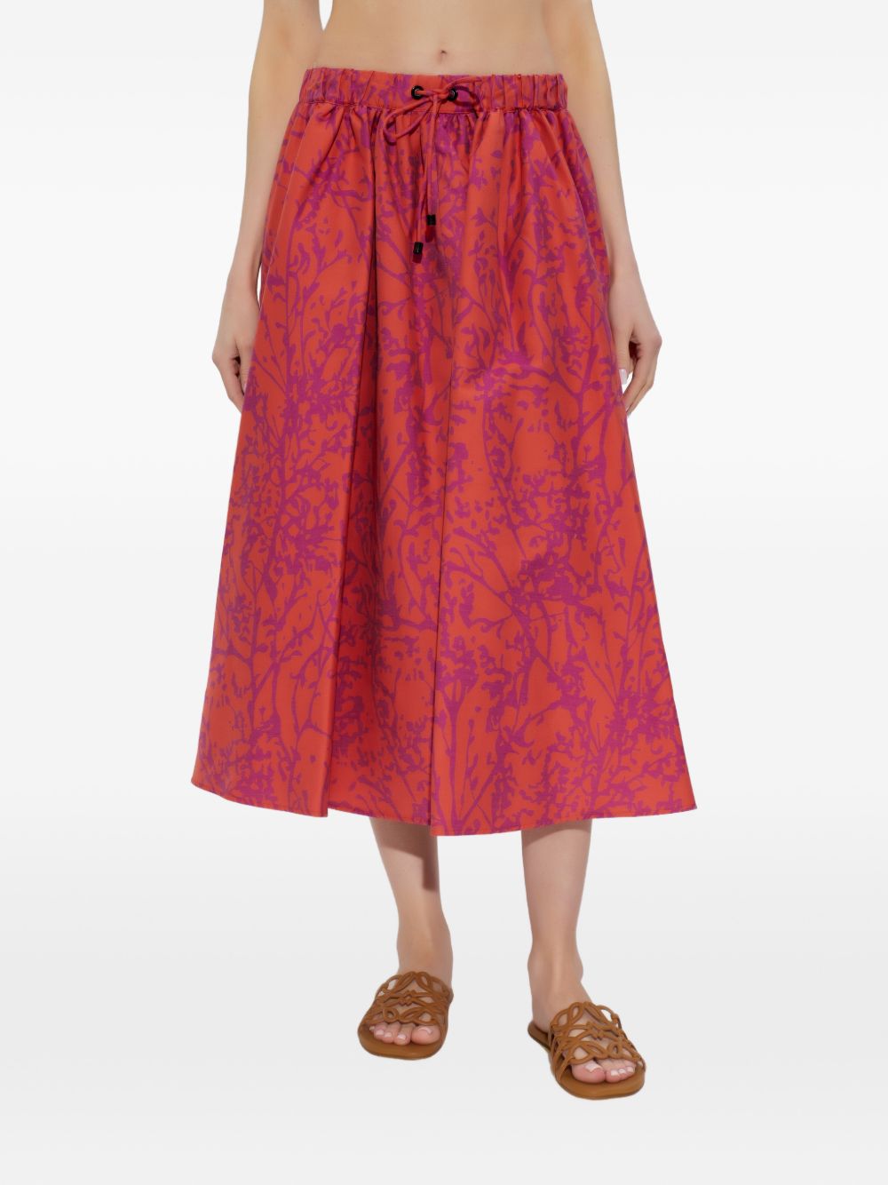 Gonna Berlina con stampa florale multicolor in Max Mara - donna 