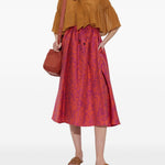 Gonna Berlina con stampa florale multicolor in Max Mara - donna 
