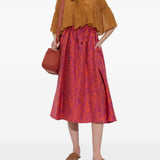 Gonna Berlina con stampa florale multicolor in Max Mara - donna 