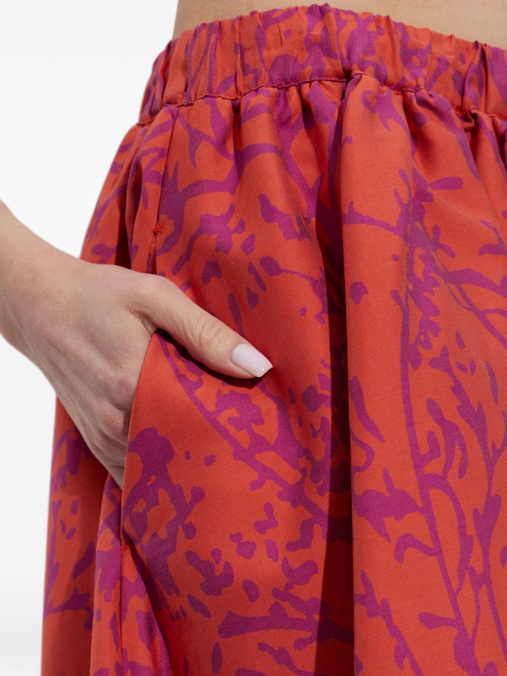 Gonna Berlina con stampa florale multicolor in Max Mara - donna 