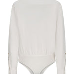 Camicia body in popeline aere in bianco Maxmara - donna 