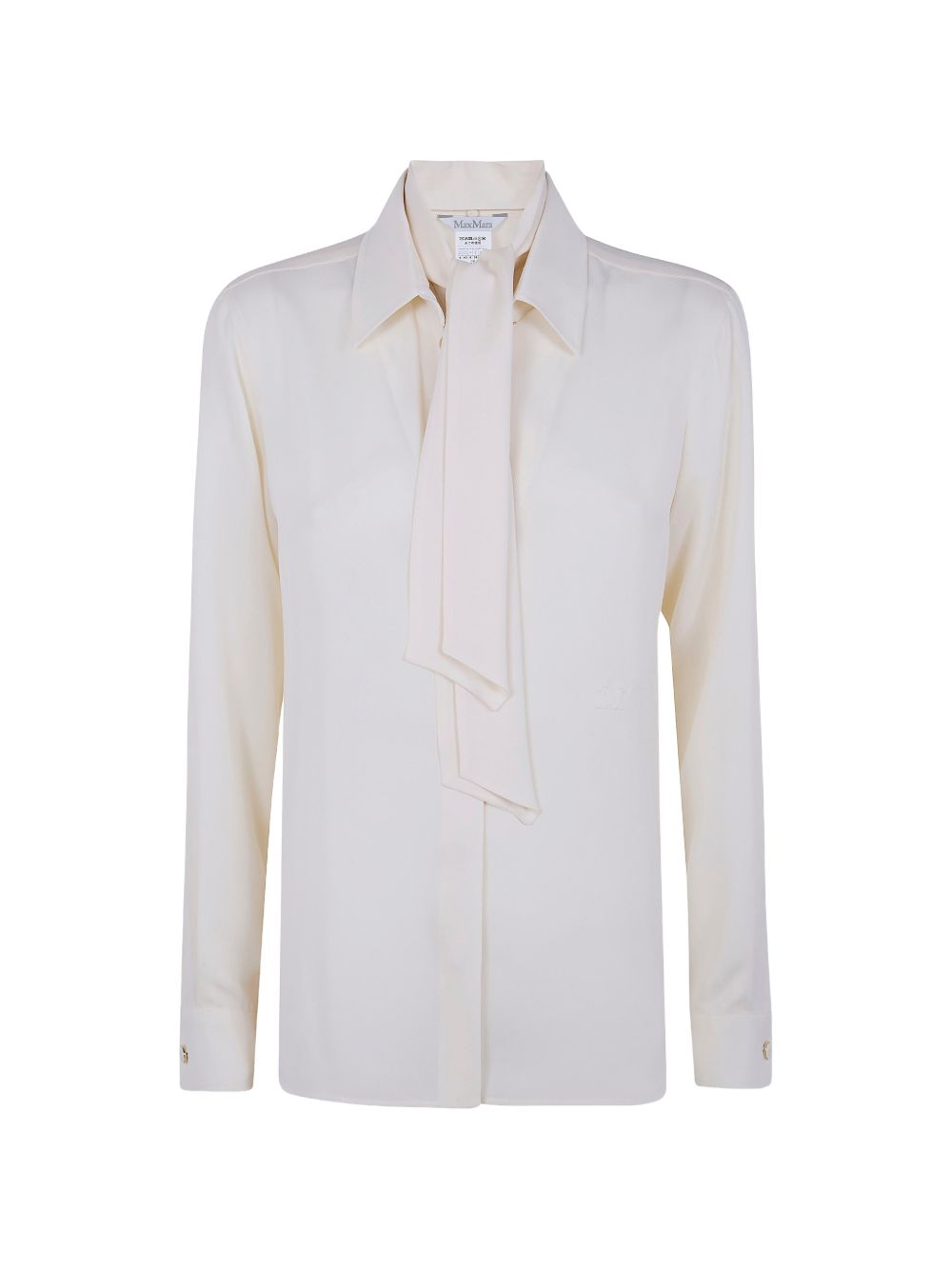 Camicia Colmo con collo lavalliere in avorio Max Mara - donna 