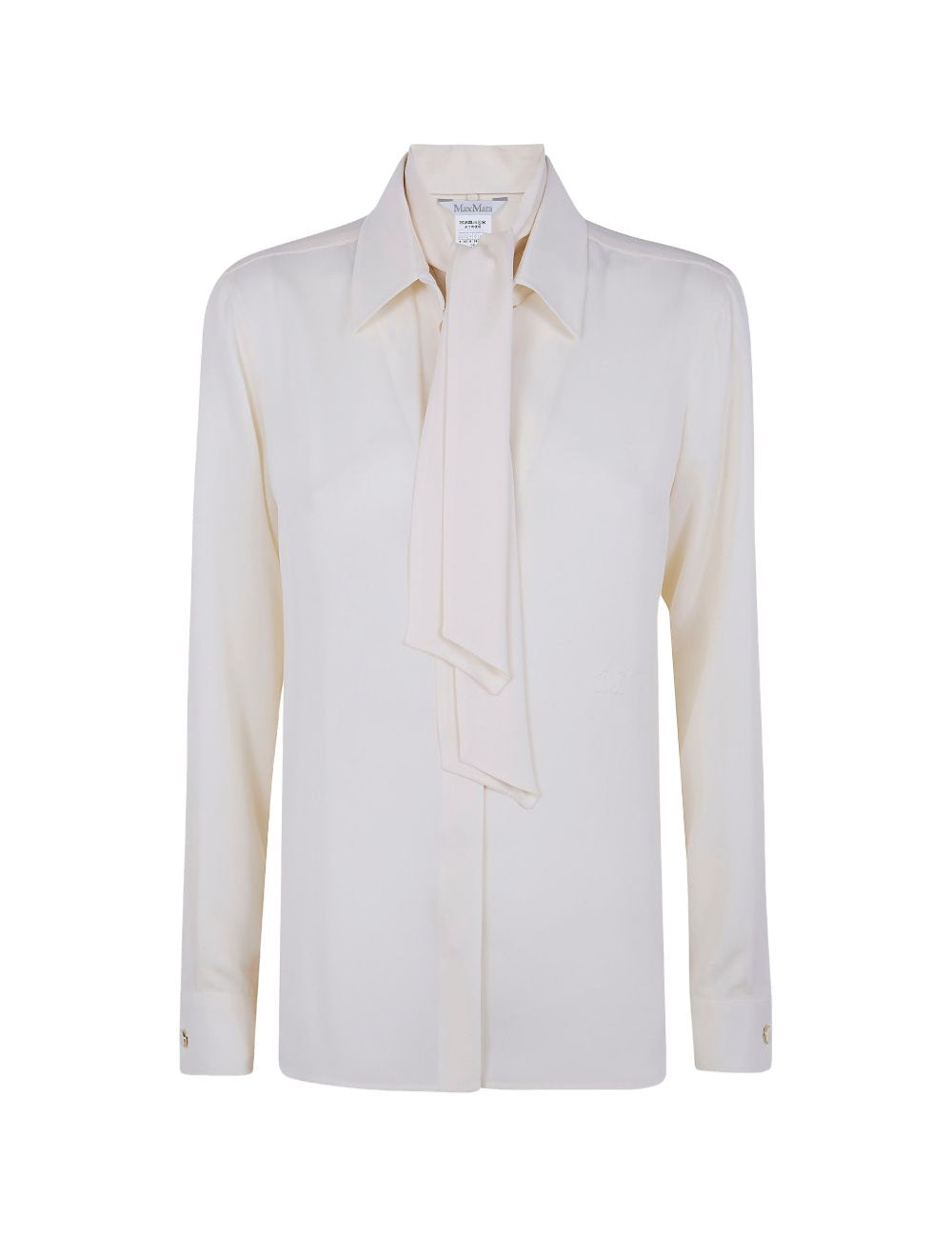 Camicia Colmo con collo lavalliere in avorio Max Mara - donna 