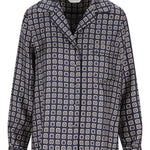 Camicia a fantasia disco in blu Maxmara - donna 