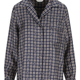 Camicia a fantasia disco in blu Maxmara - donna 
