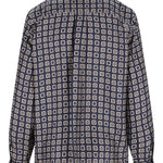 Camicia a fantasia disco in blu Maxmara - donna 