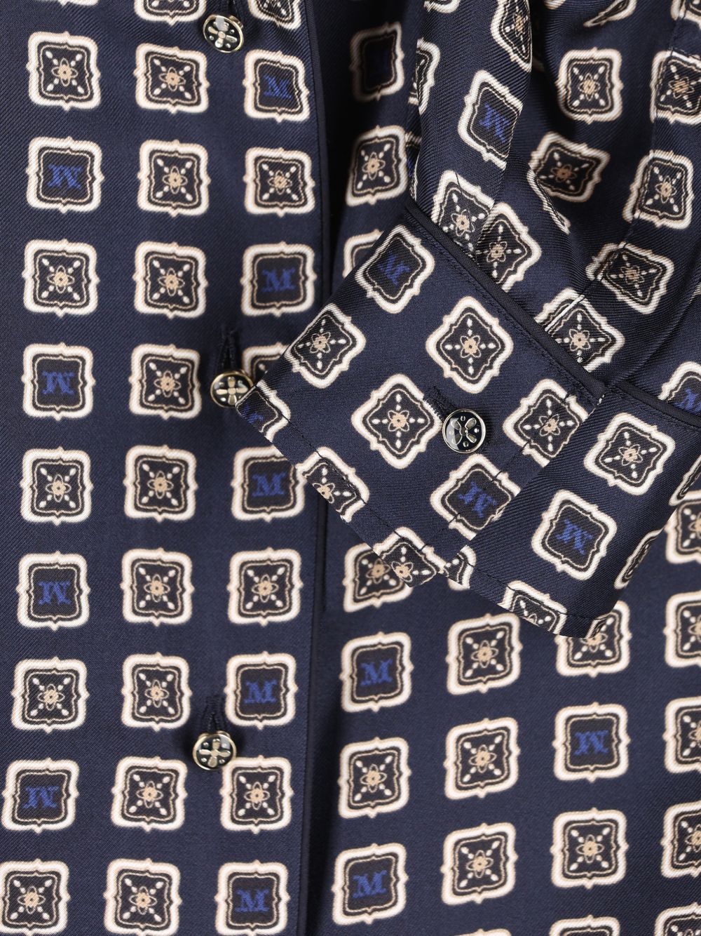 Camicia a fantasia disco in blu Maxmara - donna 