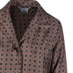 Camicia semiaderente in seta stampata disco in grigio Maxmara - donna 