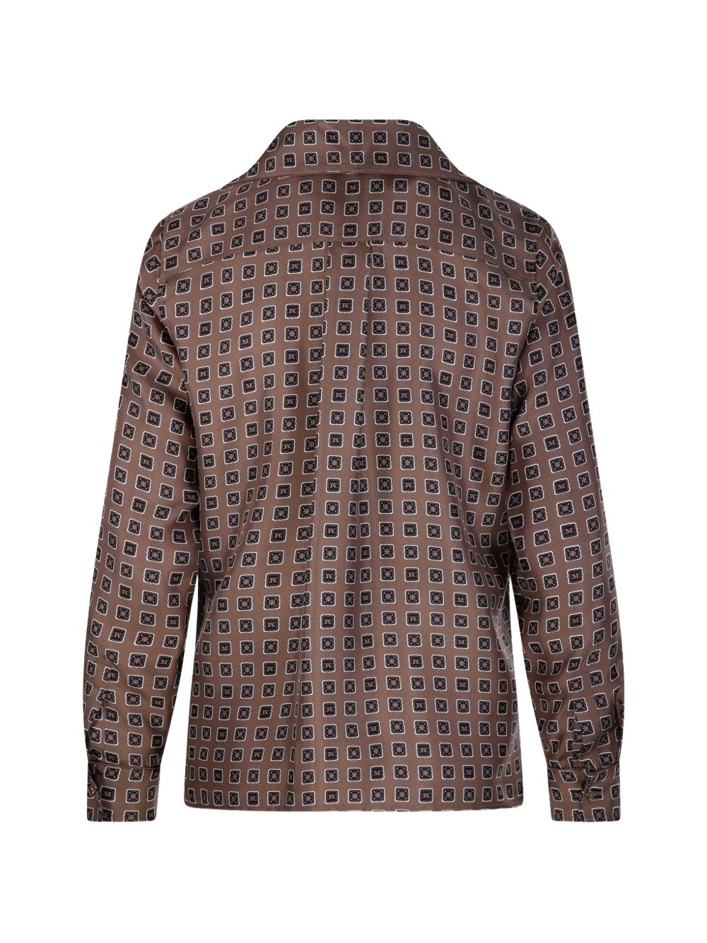 Camicia semiaderente in seta stampata disco in grigio Maxmara - donna 