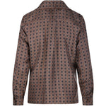 Camicia semiaderente in seta stampata disco in grigio Maxmara - donna 