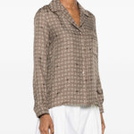 Camicia monogram Disco in marrone maxmara - donna 