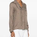 Camicia monogram Disco in marrone maxmara - donna 