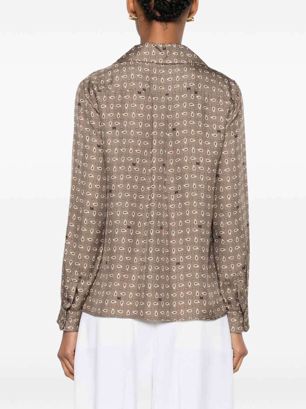 Camicia monogram Disco in marrone maxmara - donna 