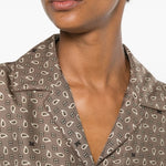 Camicia monogram Disco in marrone maxmara - donna 