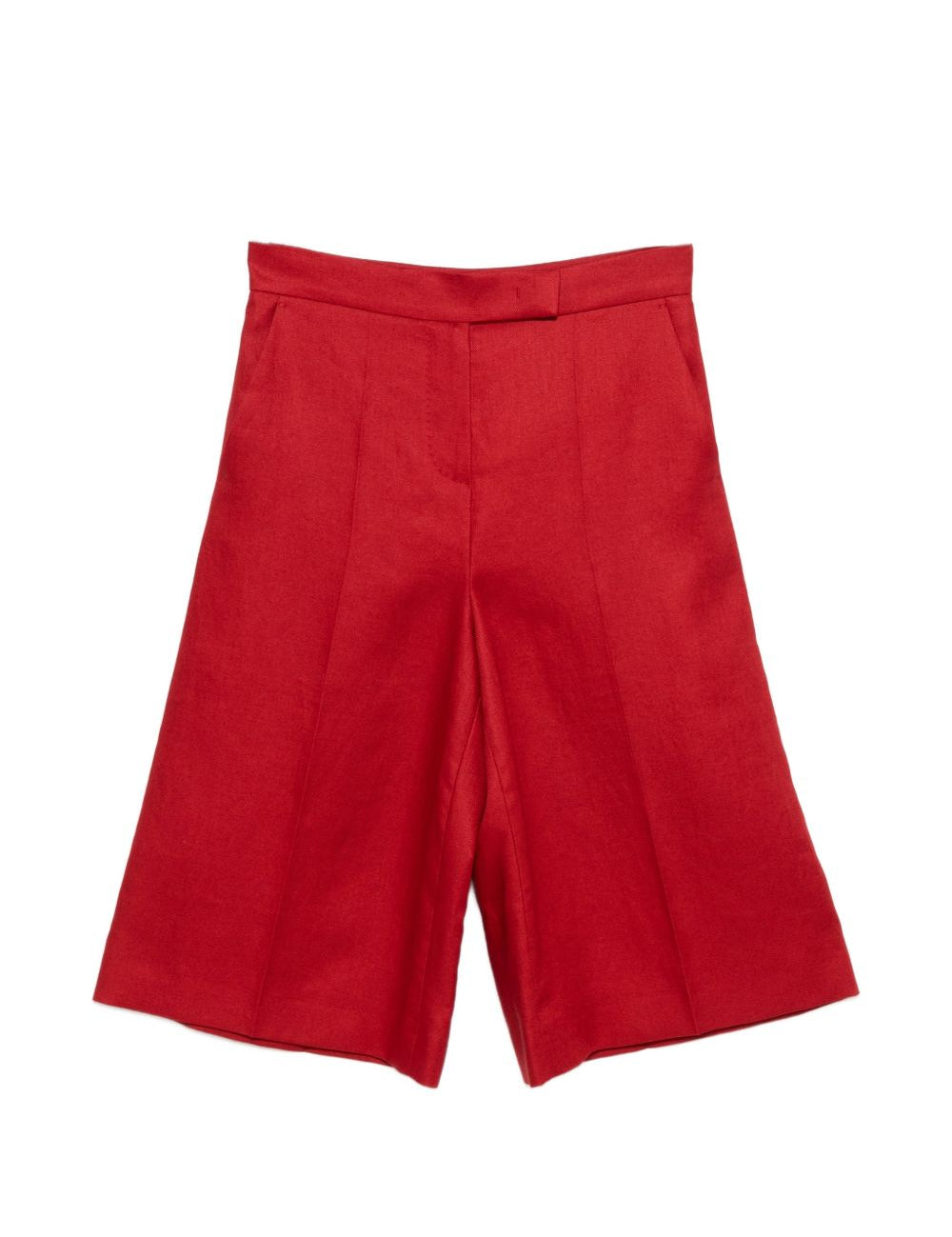 Bermuda Kaki in lino in rosso Maxmara - donna 