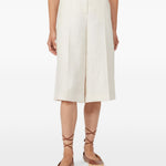 Bermuda Kaki in lino in avorio Maxmara - donna 