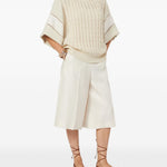 Bermuda Kaki in lino in avorio Maxmara - donna 