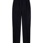 Pantaloni con risvolto e pieghe in nero Maxmara - donna 